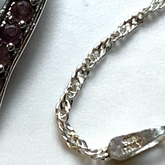 Ross-Simons Sterling Silver Vintage Multi Stone Necklace - Picture 4 of 6